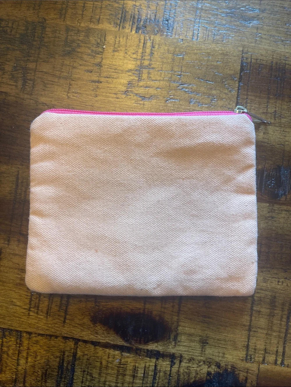 Bougie Pink Gradient Sequin Zip Pouch Clutch